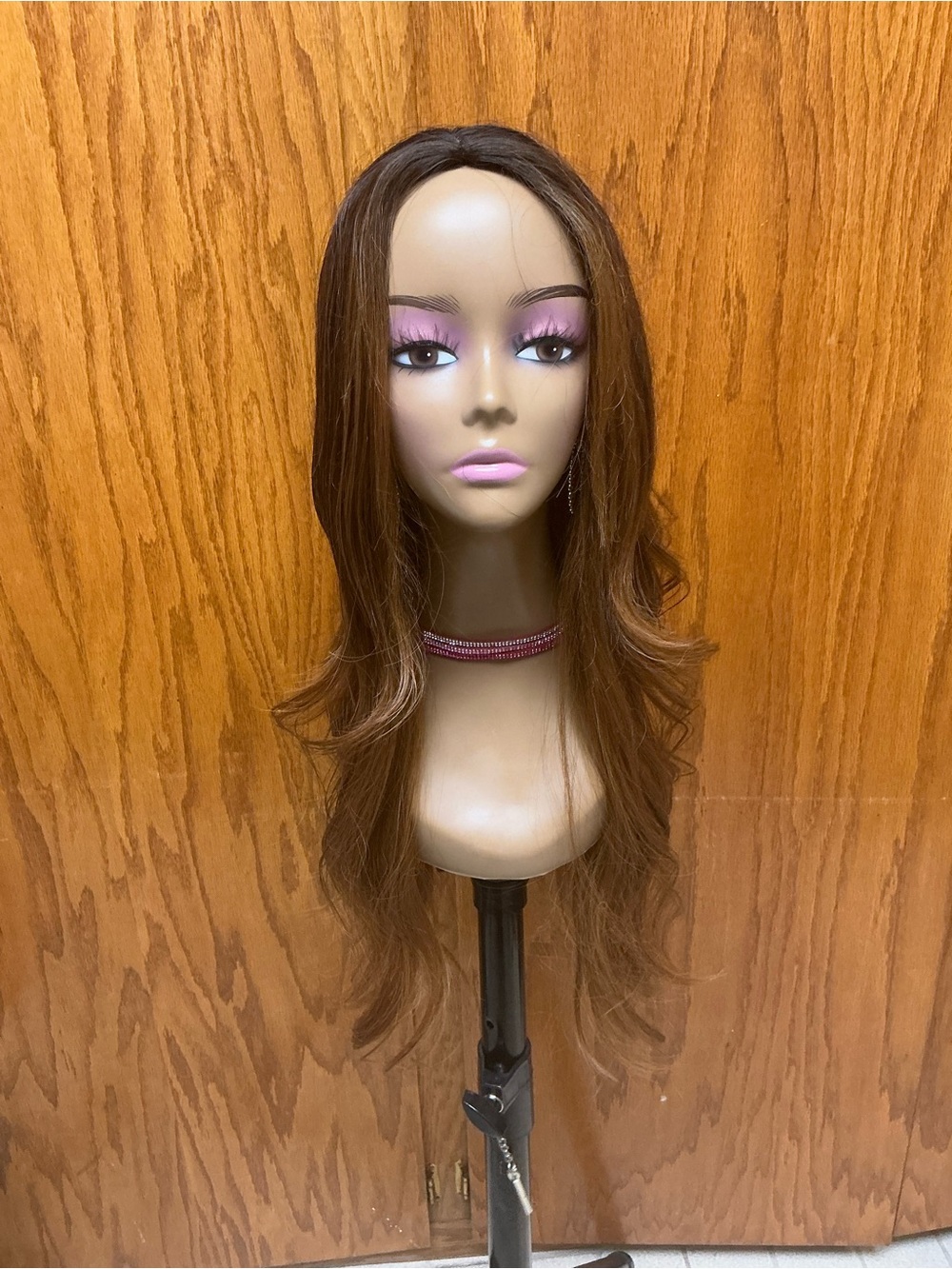 Women's Long Brown Wavy Synthetic Wig - Versatile Everyday Style